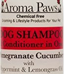 Aroma Paws 12 oz. Luxury Dog Shampoo & Conditioner in One Pomegranate Cucumber: Fluffy Shiny Coat Formula