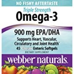 Webber Naturals Clear enteric Triple Strength Omega-3 Softgel, 45 Count
